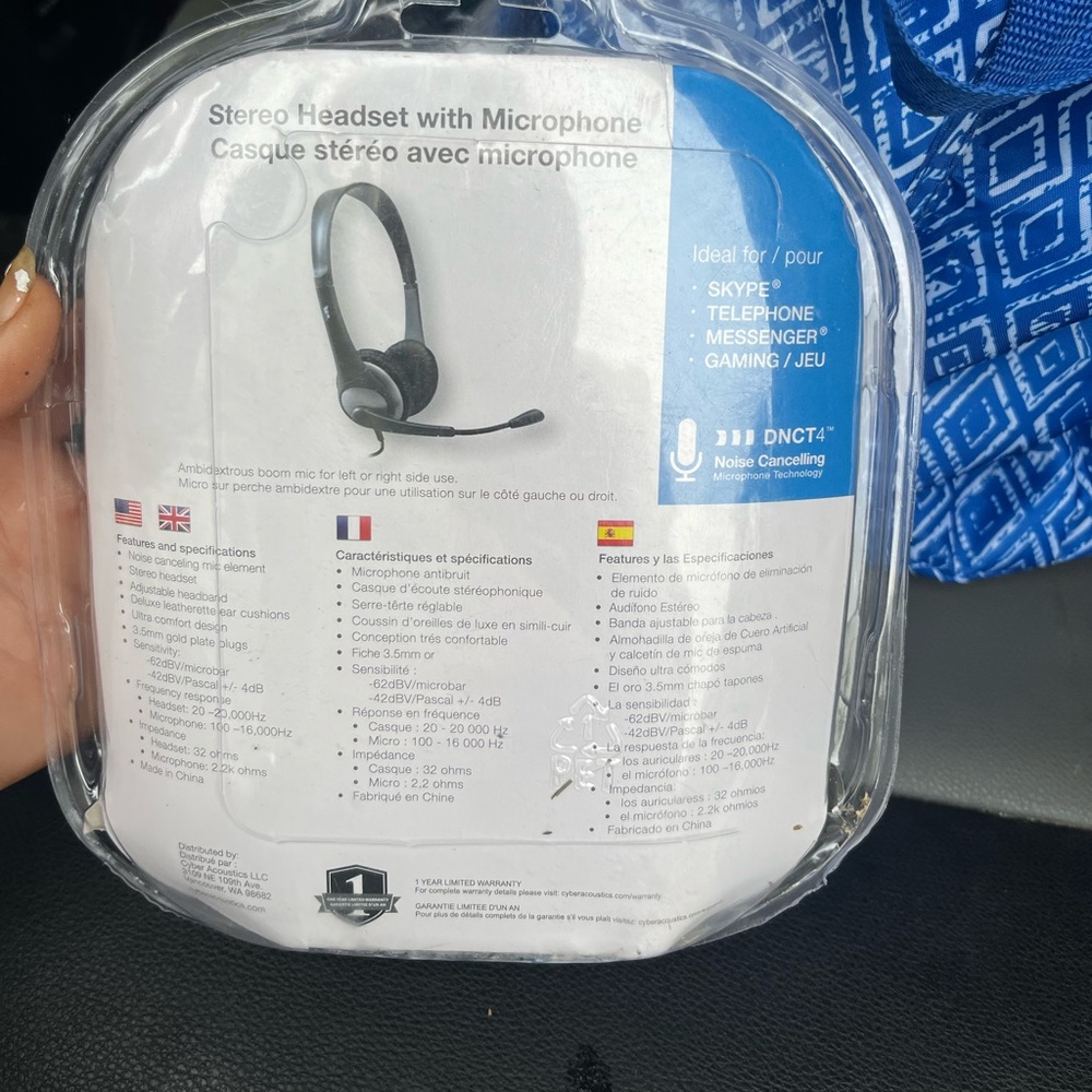 Stereo headset with microphone - Picture 8 of 8